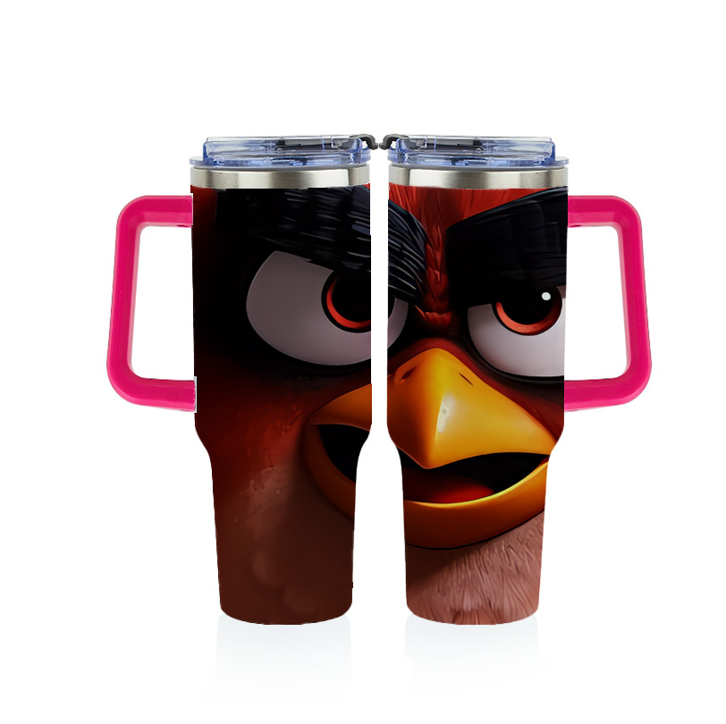 （画像用） Angry Birds アングリーバード 1200ｍLフルプリント車用タンブラー